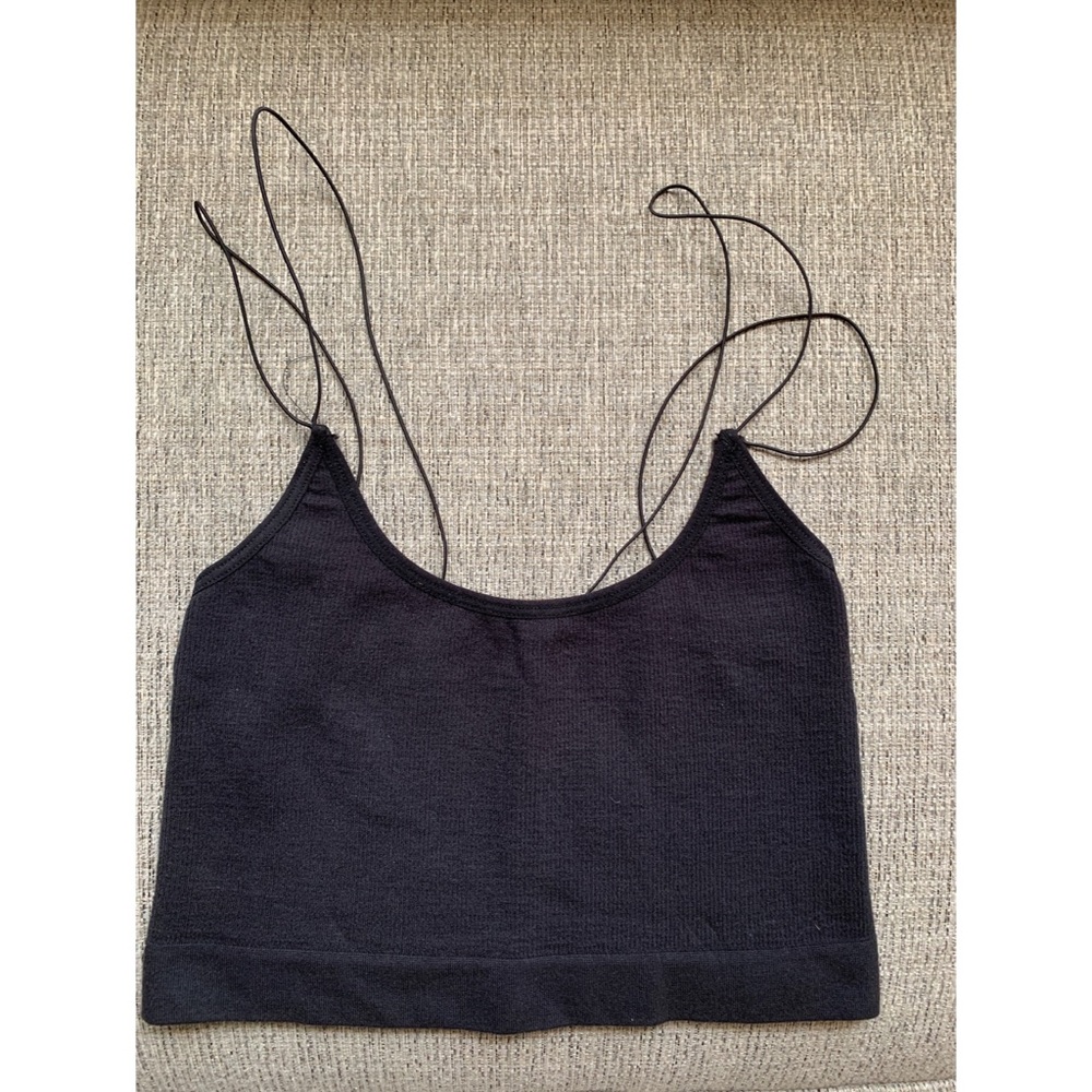 Crop Top (Black, Size M)